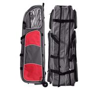 Fencing Draw Bar Wheel Bag, Multiple Pockets Fencing Bag with Wheels, Waterproof 1680D Oxford Cloth Sword Bags, Fencing Equipment Storage Bag for Fencing, Sword, Clothing, Gloves D