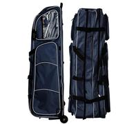 Fencing Draw Bar Wheel Bag, Multiple Pockets Fencing Bag with Wheels, Waterproof 1680D Oxford Cloth Sword Bags, Fencing Equipment Storage Bag for Fencing, Sword, Clothing, Gloves A
