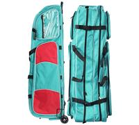 Fencing Draw Bar Wheel Bag, Multiple Pockets Fencing Bag with Wheels, Waterproof 1680D Oxford Cloth Sword Bags, Fencing Equipment Storage Bag for Fencing, Sword, Clothing, Gloves I