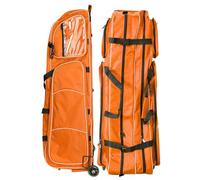 Fencing Draw Bar Wheel Bag, Multiple Pockets Fencing Bag with Wheels, Waterproof 1680D Oxford Cloth Sword Bags, Fencing Equipment Storage Bag for Fencing, Sword, Clothing, Gloves J