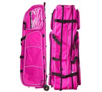 Fencing Draw Bar Wheel Bag, Multiple Pockets Fencing Bag with Wheels, Waterproof 1680D Oxford Cloth Sword Bags, Fencing Equipment Storage Bag for Fencing, Sword, Clothing, Gloves G
