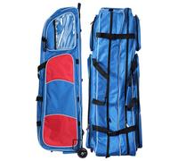 Fencing Draw Bar Wheel Bag, Multiple Pockets Fencing Bag with Wheels, Waterproof 1680D Oxford Cloth Sword Bags, Fencing Equipment Storage Bag for Fencing, Sword, Clothing, Gloves F