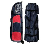 Fencing Draw Bar Wheel Bag, Multiple Pockets Fencing Bag with Wheels, Waterproof 1680D Oxford Cloth Sword Bags, Fencing Equipment Storage Bag for Fencing, Sword, Clothing, Gloves C
