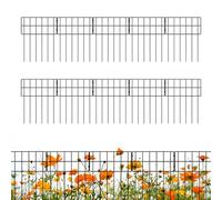 Fencing for Garden - No Dig Fence | 10x Panels Border Decor Weather Resistant Portable for Pets Lawn Dog Outdoor Patio Pet Area Use