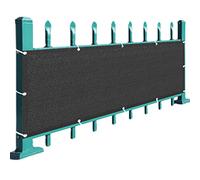 Fencing for Garden Patio & Balcony - 100x300cm Black PEHD Mesh 80cm 90cm Height Options Weather-Resistant Backyard Protection Outdoor Privacy Solution