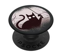 Fencing Game gamer fencer sport fencing Cat PopSockets Adhesive PopGrip