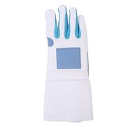 Fencing Glove Right Hand, Anti Slip Knitted Fabric Training Glove, Comfortable Fit for Saber Foil Epee, Durable Fencing Equipment with Enhanced Grip Control for Long Sessions (M 35x27x20cm /