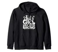 Fencing Is My Favorite Thing Always Playful Style Zip Hoodie