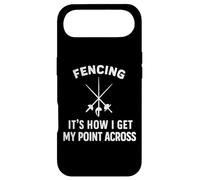 Fencing It's How I Get My Point Across Fancer Swords Sport Case for iPhone Air