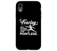 Fencing Jousting Sport Epee Duel Blade Bout Sabre Fencer Case for iPhone XR