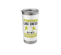 Fencing Like Chess But with Puncture Wounds Fencer Epee Stainless Steel Insulated Tumbler
