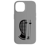 Fencing Mask With Swords Épée Sabre Fencer Case for iPhone 14