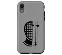 Fencing Mask With Swords Épée Sabre Fencer Case for iPhone XR