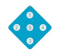 Fencing Practice Equipment | Wall-Mounted Auxiliary Gear | Skill Improvement Tool Five Bulls-Eye For Child Adult Fencer Home Training Target Foil Epee Exercise Drills Reflex Accuracy Portable Ki