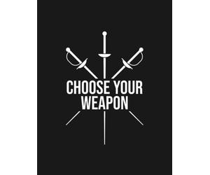 Fencing Sabre Foil Sword Fencer Notebook: Journaling and Writing As A Perfect Gifts 100 Pages Lined 8.5 x 11