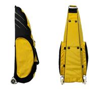 Fencing Sword Bag, Fencing Roller Bag, 1680D Oxford Cloth Pull-Over Sword Bag, Waterproof and Durable, Light Weight, Easy to Handle, Suitable for Fencing Sword Suits and Masks,YEL