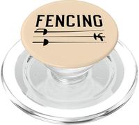 Fencing Swords Minimalist Design Sabre Épée Fencer PopSockets PopGrip for MagSafe