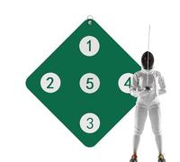 Fencing Target - 33x33cm Simple Wall-mounted Model | Puncture Resistant PU Leather Hardware Hooks 0.8kg, This Target Practice Pad Improves Accuracy For Saber Enhancement Routine