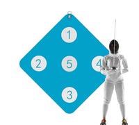 Fencing Target Practice - 33x33cm Wall-Mounted Fencing Training Target | Compact Equipment Games, Home Auxiliary Tool With Five Bulls-Eye For Home Indoor Gym