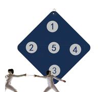 Fencing Target Practice, Wall-Mounted Fencing Practice Target, Fencing Target For Saber Foil And Epee With Five -lseye, Self-Training Auxiliary Sw-ord Target For Child And Adult Fencer