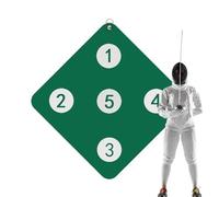 Fencing Target Practice, Wall-Mounted Fencing Practice Target, Fencing Target For Saber Foil And Epee With Five -lseye, Self-Training Auxiliary Sw-ord Target For Child And Adult Fencer