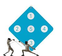 Fencing Target Practice - Wall-Mounted Fencing Practice Target,Skill Improvement Tool, Home Auxiliary Tool Featurings Five Bulls-Eyes For Child And Adult Fencer