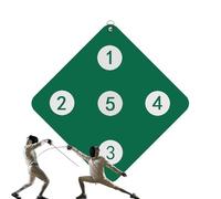 Fencing Target Practice - Wall-Mounted Training, Precision Tool | Durable Five Bulls-Eye Design Enhances Accuracy Improves Reaction Speed Ideal Solution for Child Adult Fencer Home Practice