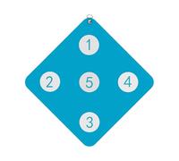 Fencing Target - Wall Hanging Training Board, Small Practice Target | Interactive Fencing Equipment For Foil Epee Saber, Skill Development Training For Kids Adults (Light Blue, Red, Green)