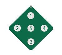 Fencing Target - Wall Hanging Training Board, Small Practice Target | Interactive Fencing Equipment For Foil Epee Saber, Skill Development Training For Kids Adults (Light Blue, Red, Green)