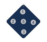 Fencing Target - Wall Hanging Training Board, Small Practice Target | Interactive Fencing Equipment For Foil Epee Saber, Skill Development Training For Kids Adults (Light Blue, Red, Green)