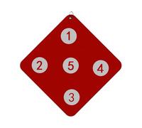 Fencing Target - Wall Hanging Training Board, Small Practice Target | Interactive Fencing Equipment For Foil Epee Saber, Skill Development Training For Kids Adults (Light Blue, Red, Green)