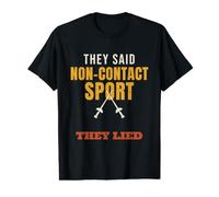 Fencing They Said Non-Contact Sport They Lied Funny Fencer Value Graphic T-Shirt