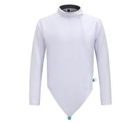Fencing Training Jacket, Ice Silk Material, Breathable and Comfortable, Durable and Puncture-Resistant, Suitable for Foil/Epee/Sabre Specialized Fencing Uniforms(56#,Right-handed)
