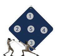 Fencing Wall Target - Mounted Practices Board, Precision Strike Trainer, Fencings Drill Aid, Reaction Skill Tool Five Zone Hit Mark System Walls Training Equipment | For Child Fencer Development Use