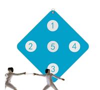 Fencing Wall Target - Mounted Practices Board, Precision Strike Trainer, Fencings Drill Aid, Reaction Skill Tool Five Zone Hit Mark System Walls Training Equipment | For Child Fencer Development Use