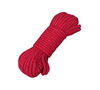 Fendawn Strive Red Jute Twine Natural Jute String Rope for DIY Crafts Bundling Gardening, 6mm x 20m (0.24" x 65ft)