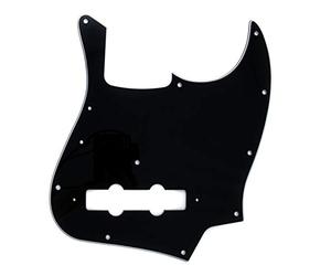 Fender 005 5252 049 Pure Vintage 70s Jazz Bass Pickguard Black - 10 Hole Pickguard