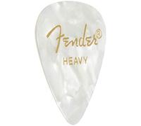 Fender 098-2351-505 351 Shape Premium Picks, Heavy, White Moto, 144 Count