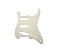 Fender Strat S/S/S Pickguard, 11-Hole, Gold Anodised Aluminium, 1-Ply | Genuine Fender replacement scratchplate, fits Strat S/S/S routes, 11-hole mount, anodised aluminium, electric guitar upgrade