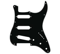 Fender 11-HOLE MODERN-STYLE STRATOCASTER S/S/S Pickguard Pickguard for Strat 3-Ply S/S/S 11-Hole Black