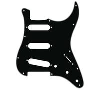 Fender® 11-HOLE MODERN-STYLE STRATOCASTER® S/S/S Pickguard Pickguard for Strat® 3-Ply S/S/S 11-Hole Black