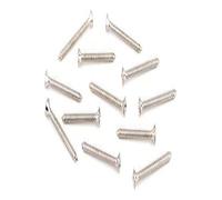 Fender 12 Pack Chrome Oval Head 8 x 1 3/4" Sheet Metal Screws for Guitar Neck Plate Mounting