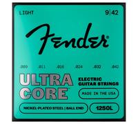 Fender 1250 Ultracore Guitar Strings Nickel Plated Steel Ball End 1250L Gauges .009-.042 (6)