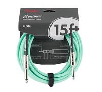 Fender 15' Contour Instrument Cable, Seafoam Green