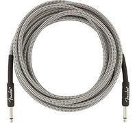 Fender 15-Foot Professional Tweed Instrument Cable, Straight-Straight, White - 1 Pack