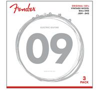 Fender 150 Original Pure Nickel Guitar Strings 09-42 (Pack of 3)