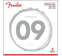 Fender 150L 3-Pack Pure Nickel 9-42 Electric Guitar Strings, Light