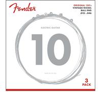 Fender 150R Pure Nickel 10-46 Electric Guitar Strings, 3-Pack
