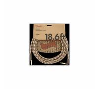 Fender® Festival - Hemp Instrument Cable - 18.6 ft (5.5m) - STR/ANG - Brown