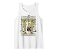 Fender 1946 Electric Guitar Wings and Celtic Style Framing Tank Top